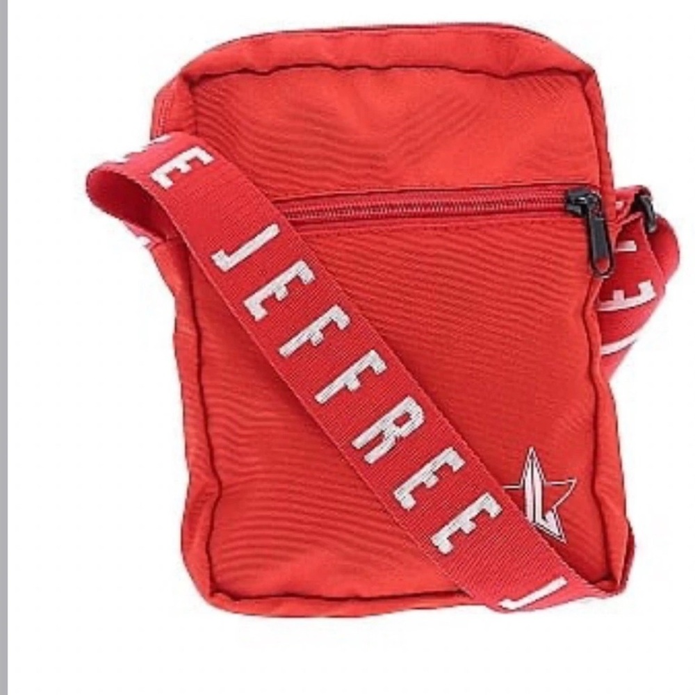 Jeffree Star Red Messenger Bag Compact and Stylish
